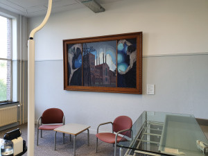 Mooie (nieuwe) plek voor schilderij Continuïteit van licht en kracht van Andre Verhorst